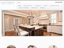 Tablet Screenshot of lakenormangranite.com